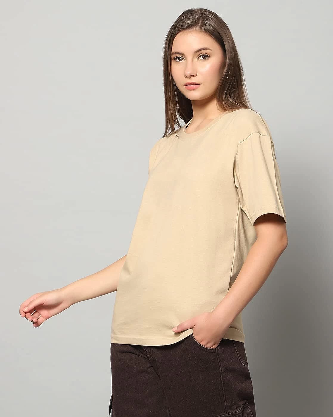 IKING Wommen,s Oversized Drop-shoulder, 240gsm